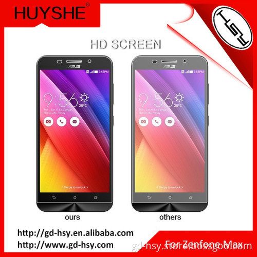 HUYSHE 9h hardness 0.3mm thickness tempered glass protector screen for asus zenfone 3 max